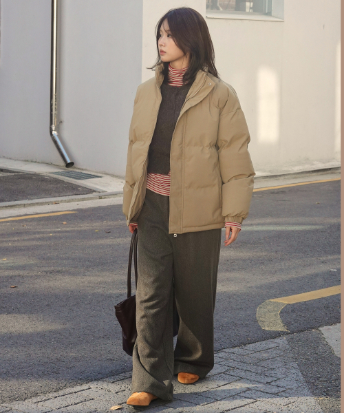 JULIAPEPE(ジュリアペペ)の「Daily Wool Banding Pants (Khaki)(その他パンツ・レディース・その他・FREE)」の2枚目の写真