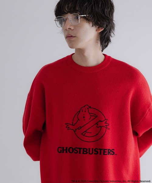 セール】【LFM(U)】Ghostbusters／ジャガードニットプルオーバー 