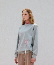 グリッター K スウェット_シルバー