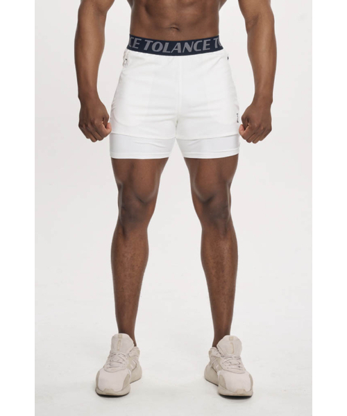 TOLANCE(トランス)の「アクティブパフォーマンスレギンスショーツ - スノーホワイト(その他パンツ・メンズ・ホワイト・MEDIUM/LARGE/X-LARGE)」の2枚目の写真