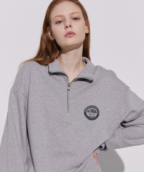 STAFF ONLY(スタッフオンリー)の「CIRCLE HALF ZIP-UP (MELANGE GREY)(スウェット・レディース・その他・SMALL/MEDIUM/LARGE)」の1枚目の写真