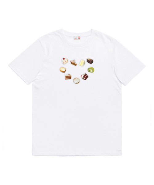 INNEQ(イネク)の「Love_Cake_White(Tシャツ/カットソー・メンズ・その他・LARGE)」の1枚目の写真