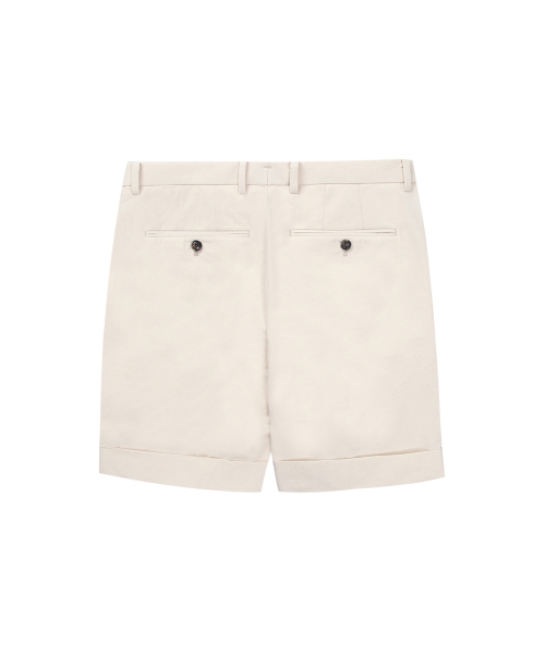 SOLEW(ソル)の「ツーピンタックテーパードバミューダパンツ_クリーム(その他パンツ・メンズ・その他・SMALL/MEDIUM/LARGE/X-LARGE)」の2枚目の写真