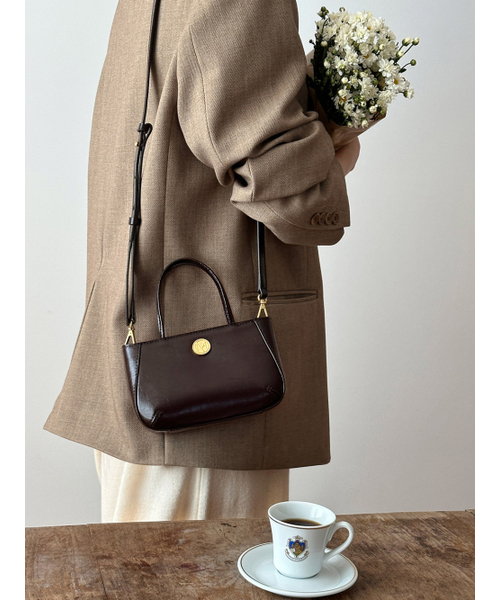 COTEDEMOI(コテドムア)の「Ecrin petit tote bag - Chocolate brown(トートバッグ・レディース・その他・FREE)」の3枚目の写真