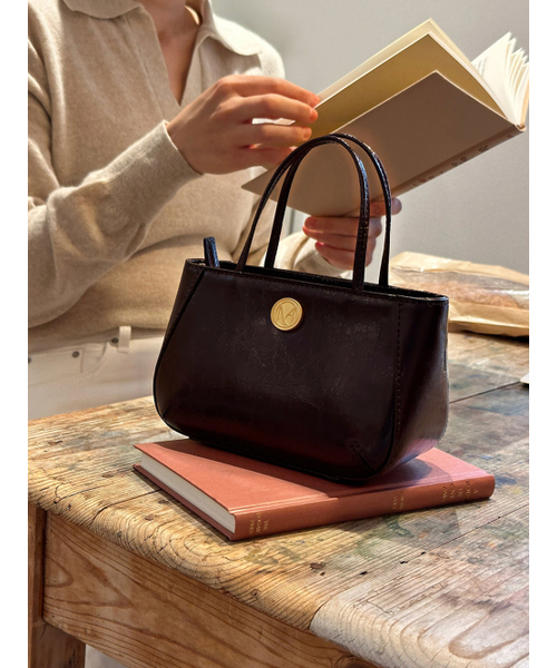 COTEDEMOI(コテドムア)の「Ecrin petit tote bag - Chocolate brown(トートバッグ・レディース・その他・FREE)」の8枚目の写真