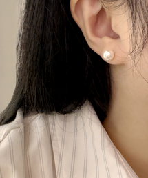 CODE.H（コード エイチ）の「(14K Gold) SW Pearl Earrings_8mm（ピアス（両耳用））」