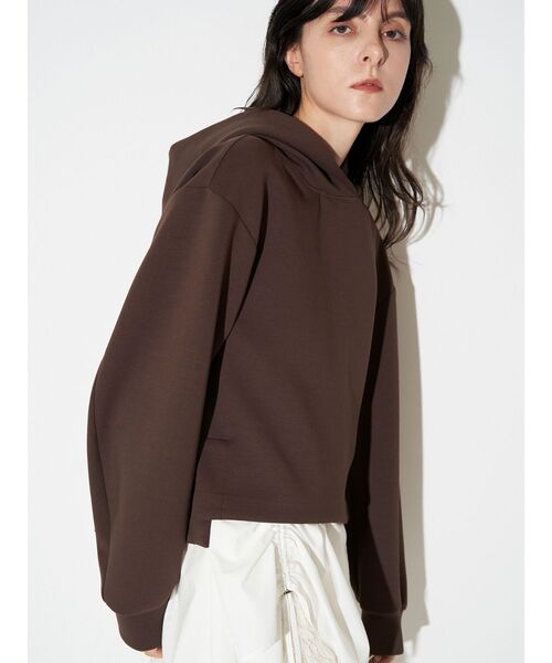 ELENDEEK（エレンディーク）の「ドロストブラウスセットフーディ（パーカー・レディース・ブラック/グレー/ブラウン・FREE）」の3枚目の写真