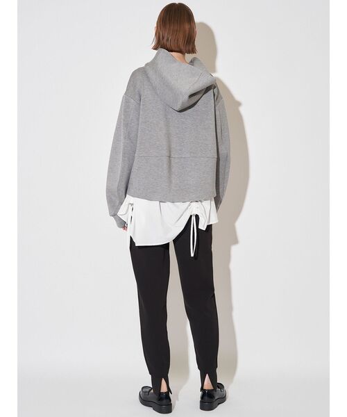 ELENDEEK（エレンディーク）の「ドロストブラウスセットフーディ（パーカー・レディース・ブラック/グレー/ブラウン・FREE）」の10枚目の写真
