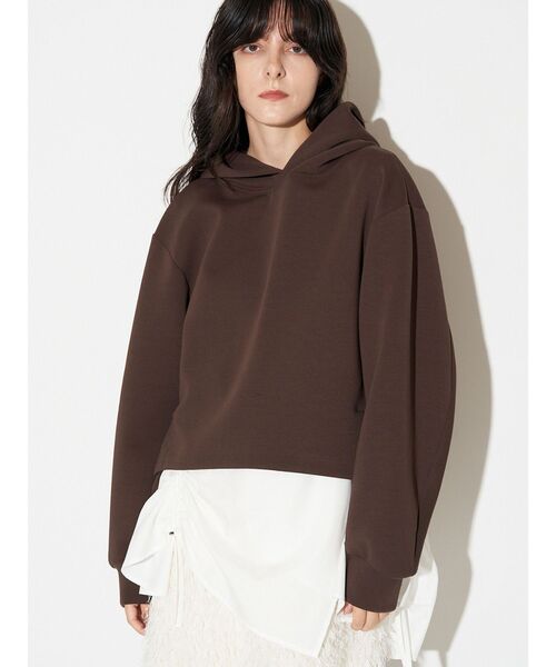 ELENDEEK（エレンディーク）の「ドロストブラウスセットフーディ（パーカー・レディース・ブラック/グレー/ブラウン・FREE）」の13枚目の写真