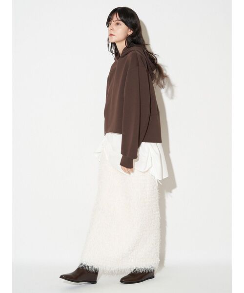 ELENDEEK（エレンディーク）の「ドロストブラウスセットフーディ（パーカー・レディース・ブラック/グレー/ブラウン・FREE）」の17枚目の写真