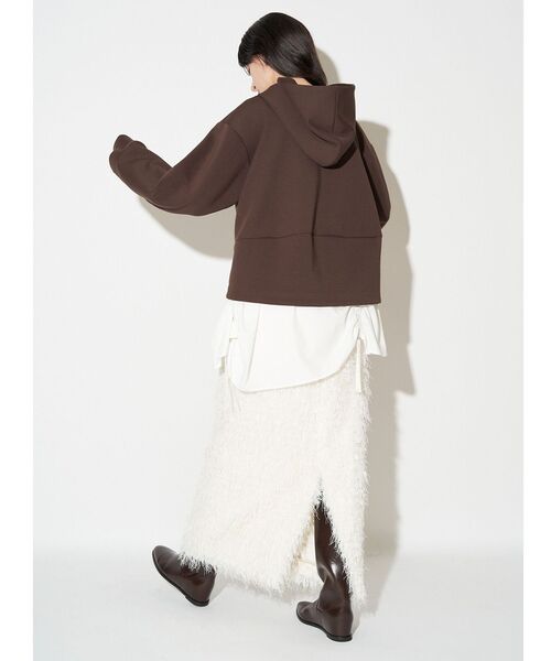 ELENDEEK（エレンディーク）の「ドロストブラウスセットフーディ（パーカー・レディース・ブラック/グレー/ブラウン・FREE）」の18枚目の写真