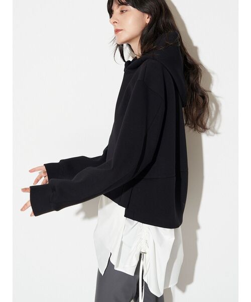 ELENDEEK（エレンディーク）の「ドロストブラウスセットフーディ（パーカー・レディース・ブラック/グレー/ブラウン・FREE）」の20枚目の写真