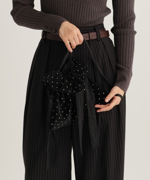 studio CLIP（スタディオクリップ）の「【daily CLIP】キラキラミニバッグ（ハンドバッグ・レディース・ブラック/ブラウン・FREE）」の4枚目の写真