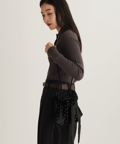 studio CLIP（スタディオクリップ）の「【daily CLIP】キラキラミニバッグ（ハンドバッグ・レディース・ブラック/ブラウン・FREE）」の5枚目の写真