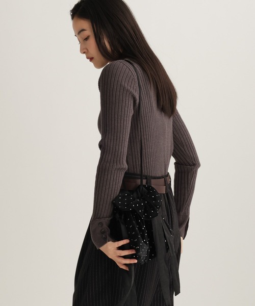 studio CLIP（スタディオクリップ）の「【daily CLIP】キラキラミニバッグ（ハンドバッグ・レディース・ブラック/ブラウン・FREE）」の6枚目の写真