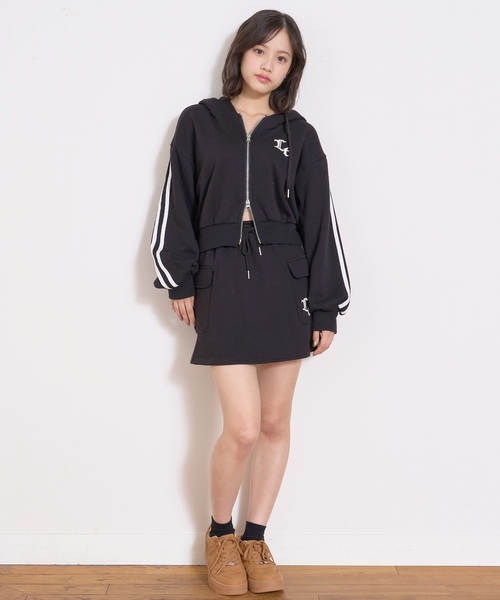 LOVE(*˘︶˘*).。.:*♡ セットアップ セール】【LTXC/裏シャギー】ジップパーカーセットアップ