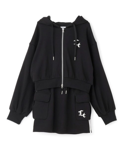 LTXC/裏シャギー】ジップパーカーセットアップ（セットアップ