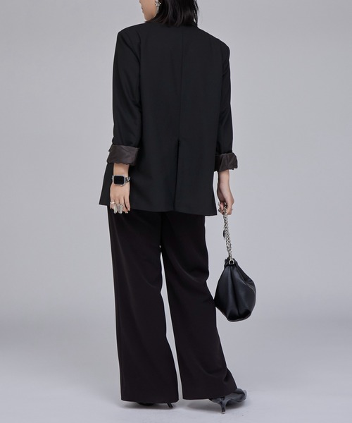 Lui's（ルイス）の「【Miu企画】セミフレアスラックス（スラックス・レディース・ブラウン/ブラック・36/38）」の6枚目の写真