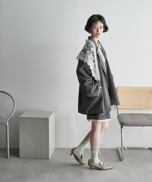 THE YOn(ザヨン)の「スイッチヘムロールアップショートパンツ(その他パンツ・レディース・チャコールグレー/グレー/ベージュ・FREE)」の10枚目の写真