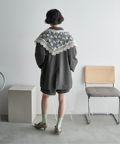THE YOn(ザヨン)の「スイッチヘムロールアップショートパンツ(その他パンツ・レディース・チャコールグレー/グレー/ベージュ・FREE)」の11枚目の写真