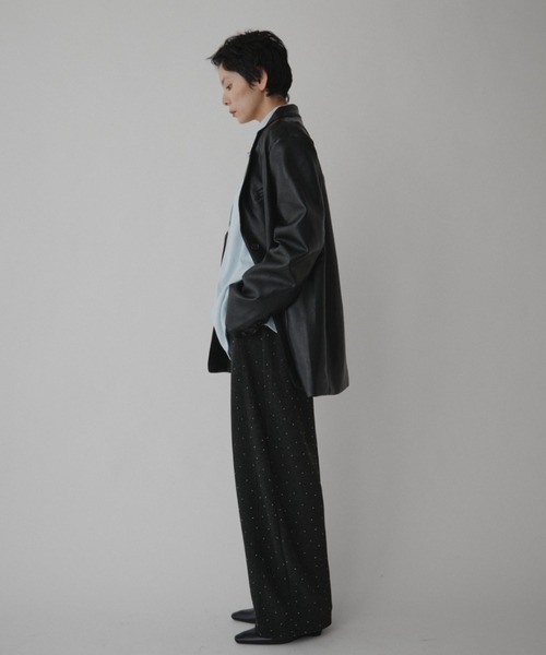 VION（ヴィオン）の「グリマーリラクストワイドパンツ / Glimmer Relaxed Wide Pants（スウェットパンツ・レディース・ブラック/グレー・FREE）」の17枚目の写真