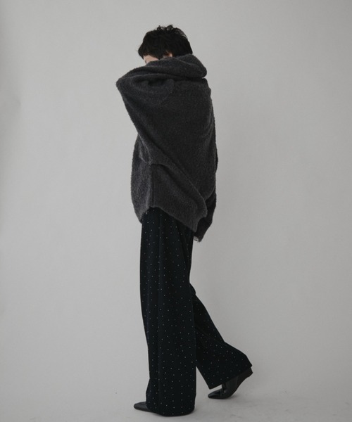 VION（ヴィオン）の「グリマーリラクストワイドパンツ / Glimmer Relaxed Wide Pants（スウェットパンツ・レディース・ブラック/グレー・FREE）」の10枚目の写真