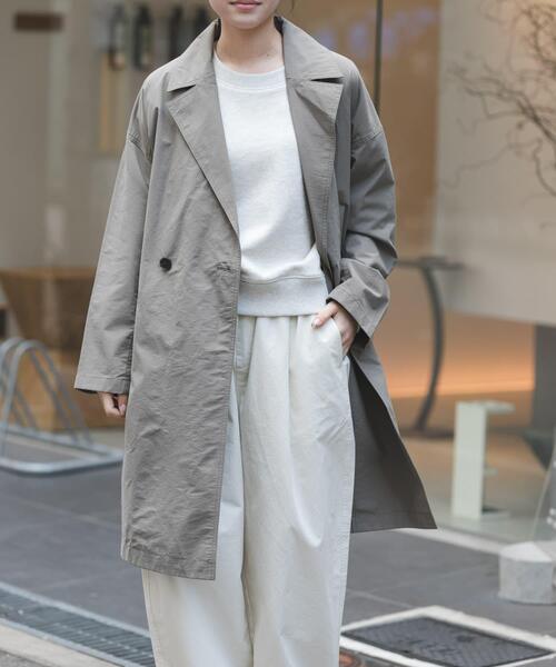 FORK&SPOON(フォークアンドスプーン)の「FORK&SPOON オーバーライトミドルコート(その他アウター・レディース・ベージュ/モカ/ネイビー・1)」の8枚目の写真