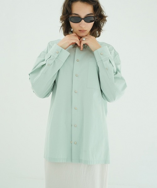 CLANE(クラネ)の「JEWELRY OVER SHIRTS(シャツ/ブラウス・レディース・ブラック/ホワイト・2/1)」の17枚目の写真