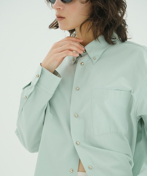 CLANE(クラネ)の「JEWELRY OVER SHIRTS(シャツ/ブラウス・レディース・ブラック/ホワイト・2/1)」の18枚目の写真