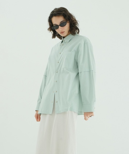 CLANE(クラネ)の「JEWELRY OVER SHIRTS(シャツ/ブラウス・レディース・ブラック/ホワイト・2/1)」の19枚目の写真