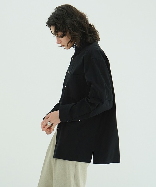CLANE(クラネ)の「JEWELRY OVER SHIRTS(シャツ/ブラウス・レディース・ブラック/ホワイト・2/1)」の4枚目の写真