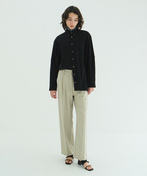 CLANE(クラネ)の「JEWELRY OVER SHIRTS(シャツ/ブラウス・レディース・ブラック/ホワイト・2/1)」の7枚目の写真