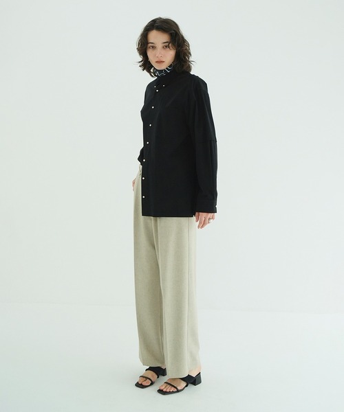 CLANE(クラネ)の「JEWELRY OVER SHIRTS(シャツ/ブラウス・レディース・ブラック/ホワイト・2/1)」の8枚目の写真