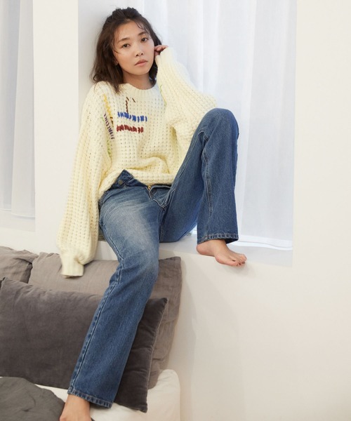 BAYFLOW（ベイフロー）の「【知久友里恵さんコラボ】スリムストレートデニム（デニムパンツ・レディース・ブルー・SMALL/MEDIUM）」の10枚目の写真