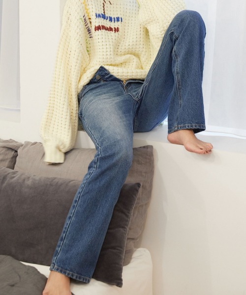 BAYFLOW（ベイフロー）の「【知久友里恵さんコラボ】スリムストレートデニム（デニムパンツ・レディース・ブルー・SMALL/MEDIUM）」の11枚目の写真