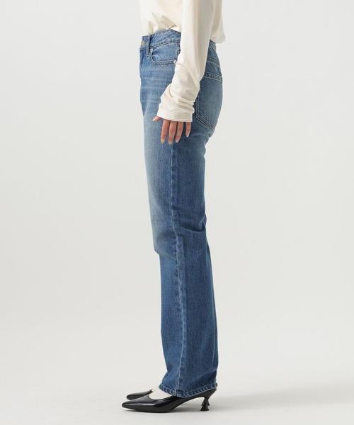 BAYFLOW（ベイフロー）の「【知久友里恵さんコラボ】スリムストレートデニム（デニムパンツ・レディース・ブルー・SMALL/MEDIUM）」の4枚目の写真