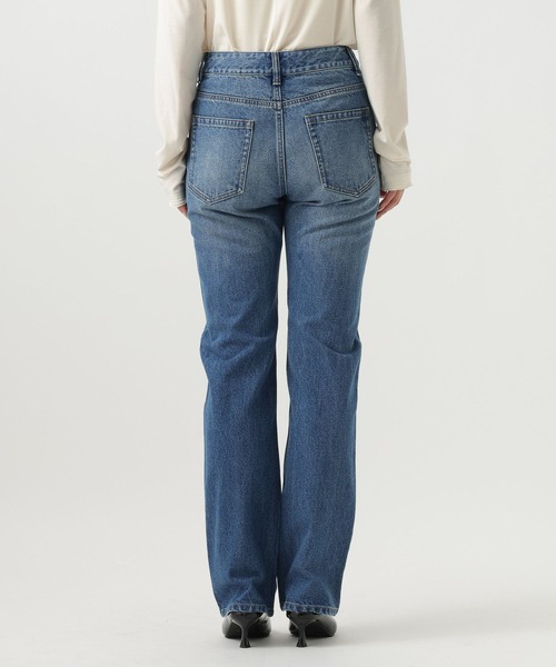 BAYFLOW（ベイフロー）の「【知久友里恵さんコラボ】スリムストレートデニム（デニムパンツ・レディース・ブルー・SMALL/MEDIUM）」の5枚目の写真