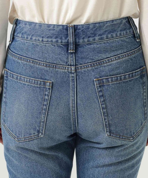 BAYFLOW（ベイフロー）の「【知久友里恵さんコラボ】スリムストレートデニム（デニムパンツ・レディース・ブルー・SMALL/MEDIUM）」の6枚目の写真