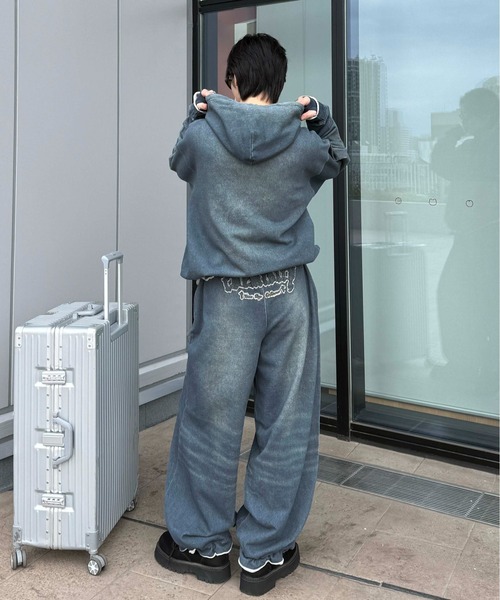 sedacle(セダクル)の「【26SS】デニムプリント加工ジップパーカー(パーカー・メンズ・インディゴブルー・MEDIUM/LARGE/SMALL)」の18枚目の写真