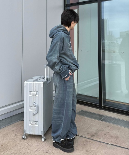 sedacle(セダクル)の「【26SS】デニムプリント加工ジップパーカー(パーカー・メンズ・インディゴブルー・MEDIUM/LARGE/SMALL)」の19枚目の写真