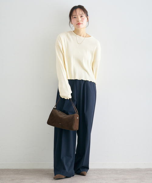 U by SPICK&SPAN(ユーバイスピックアンドスパン)の「ワッフルプルオーバー(Tシャツ/カットソー・レディース・ピンク/イエロー/ブルー・FREE)」の17枚目の写真
