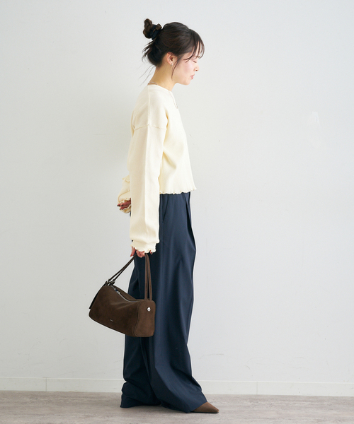 U by SPICK&SPAN(ユーバイスピックアンドスパン)の「ワッフルプルオーバー(Tシャツ/カットソー・レディース・ピンク/イエロー/ブルー・FREE)」の19枚目の写真