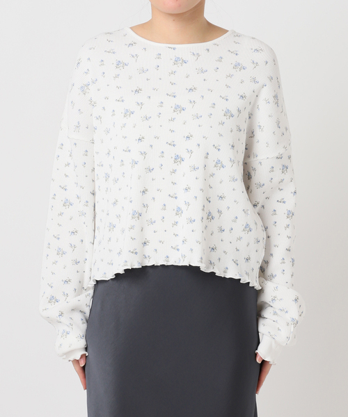 U by SPICK&SPAN(ユーバイスピックアンドスパン)の「ワッフルプルオーバー(Tシャツ/カットソー・レディース・ピンク/イエロー/ブルー・FREE)」の4枚目の写真
