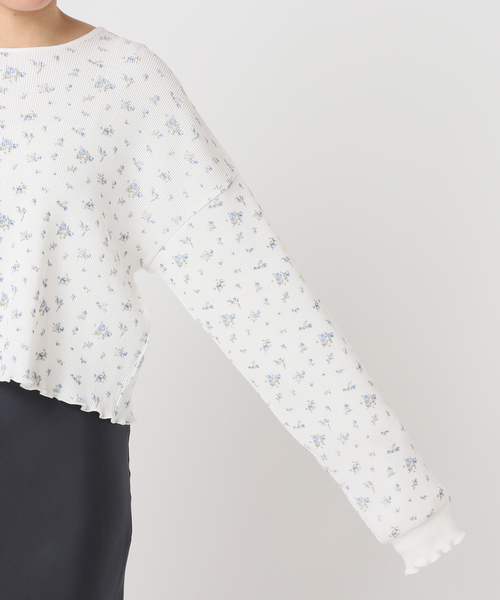 U by SPICK&SPAN(ユーバイスピックアンドスパン)の「ワッフルプルオーバー(Tシャツ/カットソー・レディース・ピンク/イエロー/ブルー・FREE)」の8枚目の写真