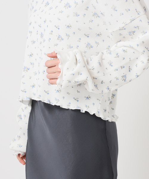 U by SPICK&SPAN(ユーバイスピックアンドスパン)の「ワッフルプルオーバー(Tシャツ/カットソー・レディース・ピンク/イエロー/ブルー・FREE)」の9枚目の写真