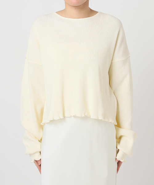 U by SPICK&SPAN(ユーバイスピックアンドスパン)の「ワッフルプルオーバー(Tシャツ/カットソー・レディース・ピンク/イエロー/ブルー・FREE)」の13枚目の写真