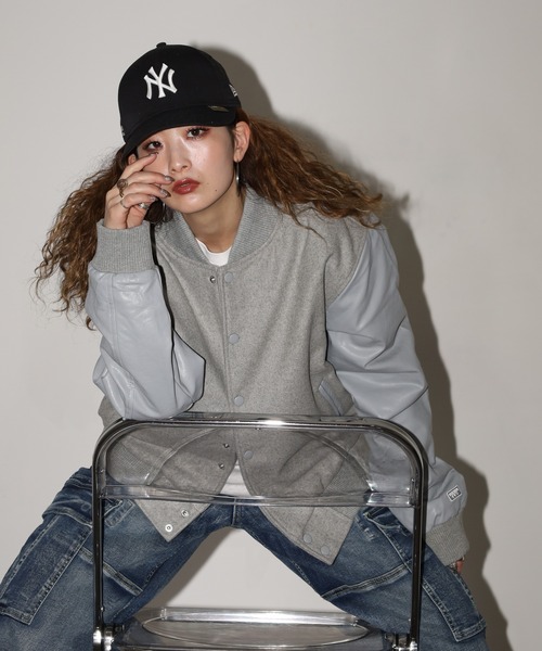 PRO CLUB (プロクラブ)の「PRO CLUB バーシティジャケット(スタジャン・メンズ・シルバー/ブラック・XL/L/M/3XL/2XL/S)」の22枚目の写真