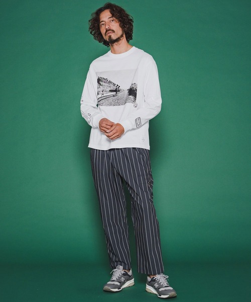 seventy seven（セブンティセブン）の「mlt5542-middle onz L-S high-end t-shirts (77surfphoto) ロングスリーブTシャツ(7726S220)（Tシャツ/カットソー・メンズ・ホワイト/ライトブルー/アッシュ・XL/L/M/S）」の7枚目の写真