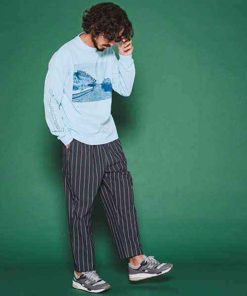seventy seven（セブンティセブン）の「mlt5542-middle onz L-S high-end t-shirts (77surfphoto) ロングスリーブTシャツ(7726S220)（Tシャツ/カットソー・メンズ・ホワイト/ライトブルー/アッシュ・XL/L/M/S）」の13枚目の写真