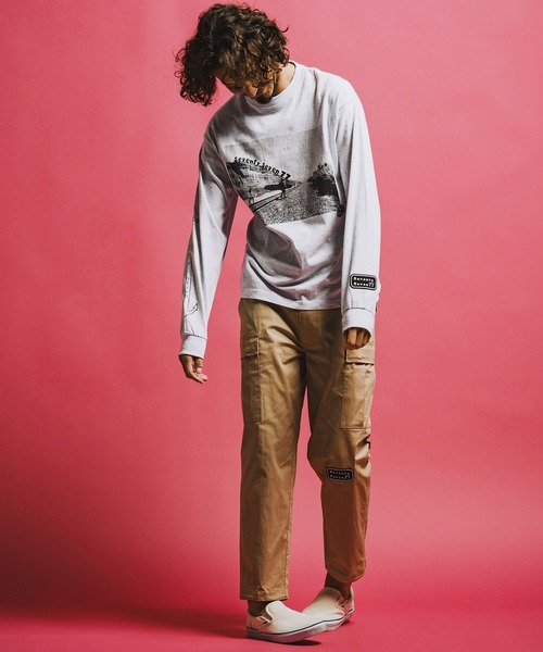 seventy seven（セブンティセブン）の「mlt5542-middle onz L-S high-end t-shirts (77surfphoto) ロングスリーブTシャツ(7726S220)（Tシャツ/カットソー・メンズ・ホワイト/ライトブルー/アッシュ・XL/L/M/S）」の18枚目の写真